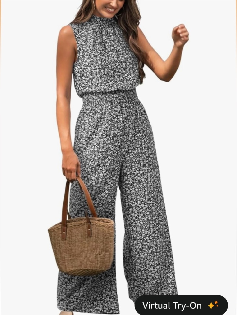 Cupshe Women’s Floral Summer Maxi Jumpsuit